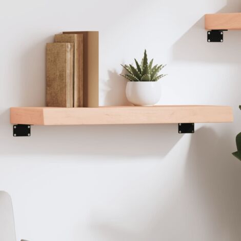 Estante de pared madera maciza de roble sin tratar 60x20x6 cm vidaXL (1/5)