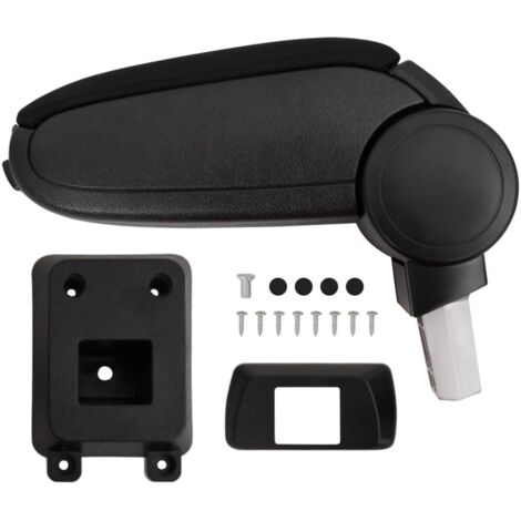 Reposabrazos para coche ABS negro 12x33x(24-42) cm vidaXL