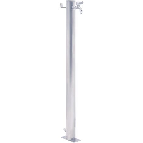 Fuente de agua para jardín acero inoxidable redonda 40 cm vidaXL