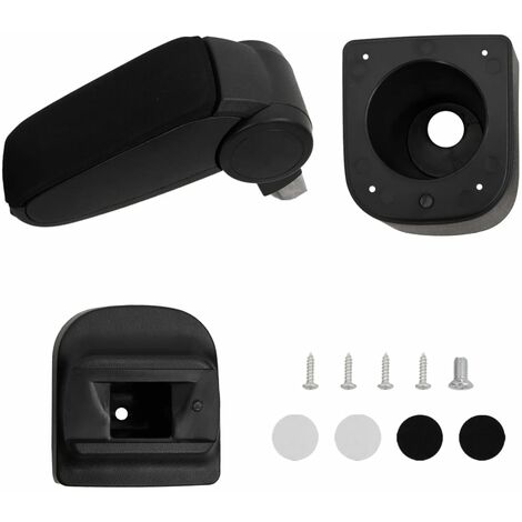 Reposabrazos para coche ABS negro 12x34x(35-47) cm vidaXL