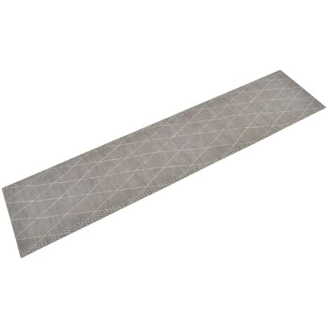 Alfombra de cocina lavable terciopelo dibujo rombos 60x300 cm vidaXL (1/5)