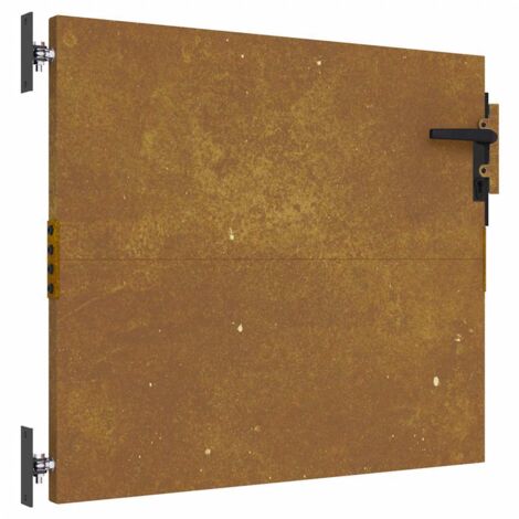Puerta de jardín acero corten 85x75 cm vidaXL