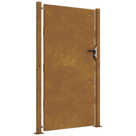 Puerta de jardín acero corten 105x180 cm vidaXL