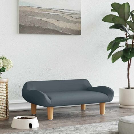 Cama para perros de tela gris oscuro 70x40x24 cm vidaXL