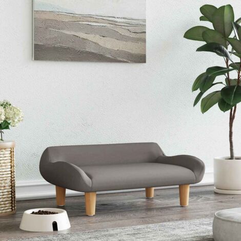 Cama para perros de tela gris taupe 70x40x24 cm vidaXL