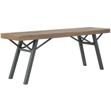 Banco de jardín de madera maciza de acacia 120 cm vidaXL