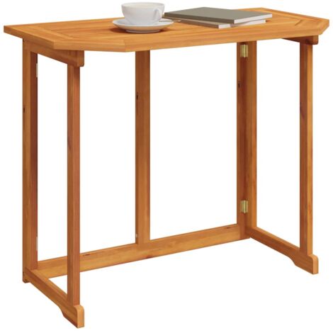 Mesa para terraza bistró madera maciza de acacia 90x50x75 cm vidaXL