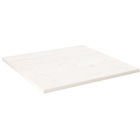 Tablero de mesa cuadrado madera maciza pino blanco 70x70x2,5 cm vidaXL (1/7)