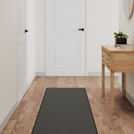 Alfombra de pasillo con aspecto sisal gris antracita 50x200 cm vidaXL