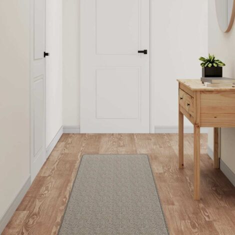 Alfombra de pasillo con aspecto de sisal platina 50x250 cm vidaXL