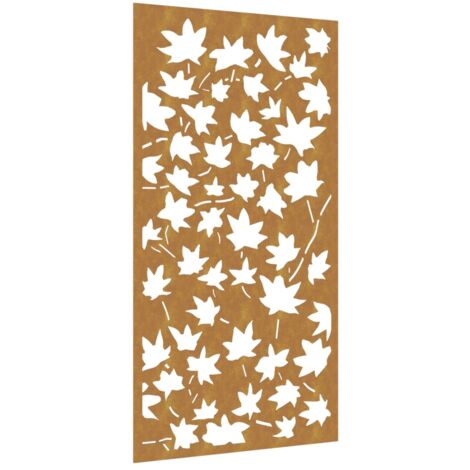 Adorno de pared jardín acero corten diseño hoja arce 105x55 cm vidaXL (1/5)