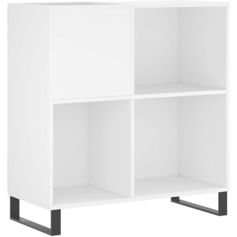 Mueble para discos madera contrachapada blanco 84,5x38x89 cm vidaXL