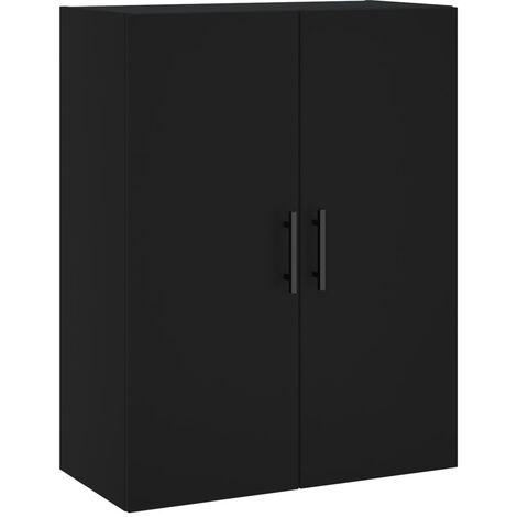 Armario de pared negro 69,5x34x90 cm vidaXL