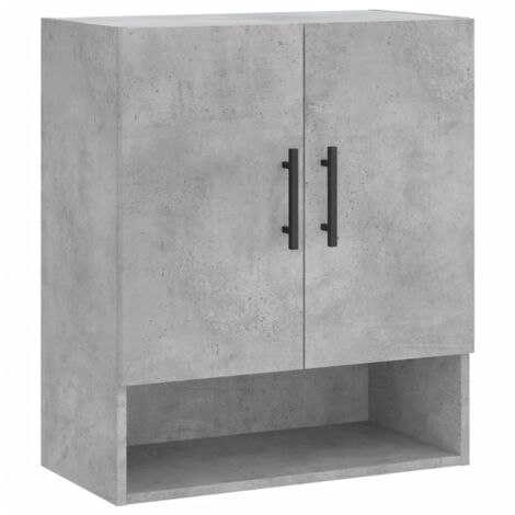 Armario de pared madera de ingeniería gris hormigón 60x31x70 cm vidaXL