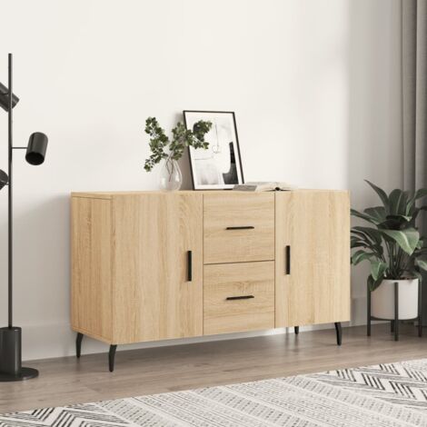 Aparador de madera de ingeniería roble Sonoma 100x36x60 cm vidaXL