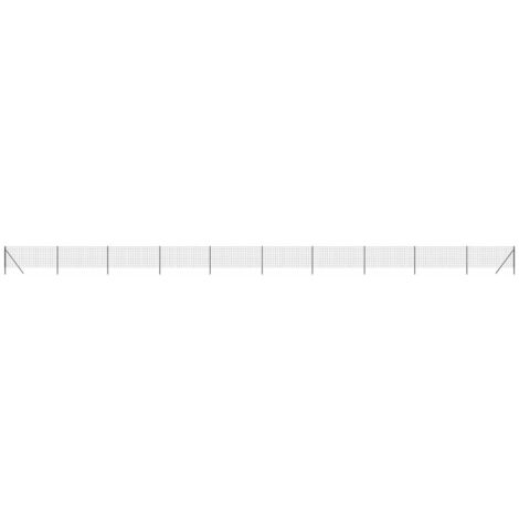 Cerca de alambre de acero galvanizado gris antracita 0,8x25 m vidaXL (1/5)