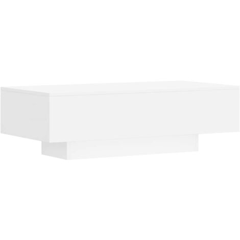 Mesa de centro madera de ingeniería blanco 100x49,5x31 cm vidaXL