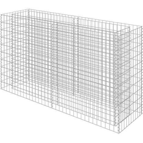 Arriate de gaviones de acero 180x50x100 cm vidaXL