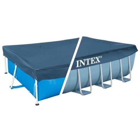 Cubierta de piscina rectangular 390x180 cm 28037 INTEX