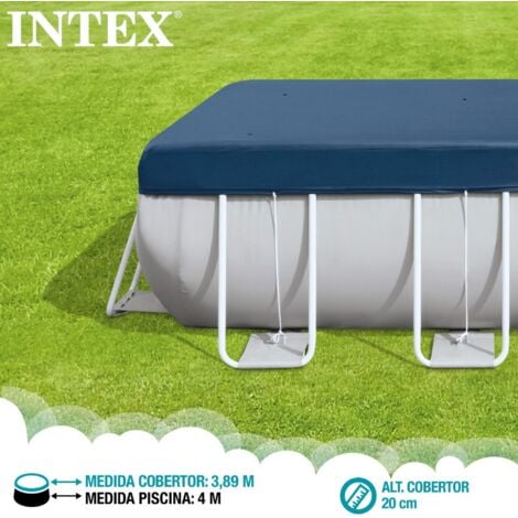 Cubierta de piscina rectangular 390x180 cm 28037 INTEX