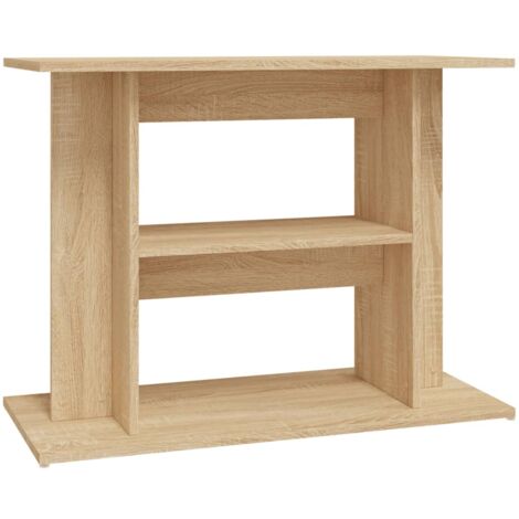 Soporte para acuario madera ingeniería roble Sonoma 80x35x60 cm vidaXL