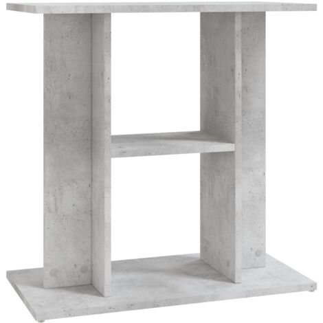 Soporte para acuario de hormigón gris 60x30x60 cm de madera sintética vidaXL