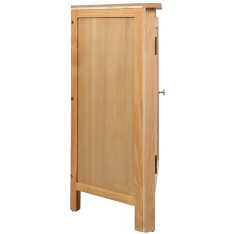 Armario de esquina de madera maciza de roble 59x45x80 cm vidaXL