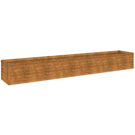 Jardinera elevada 291x50x36 cm de acero corten vidaXL (1/5)