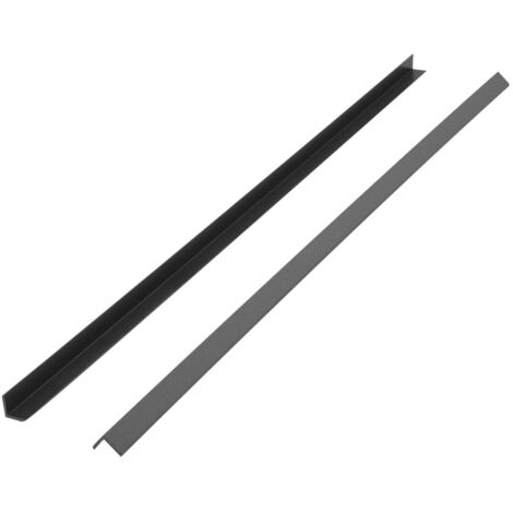 Molduras angulares 5 uds WPC gris 170 cm vidaXL