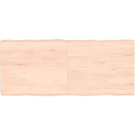 Tablero de mesa madera maciza borde natural 140x60x(2-6) cm vidaXL (1/5)
