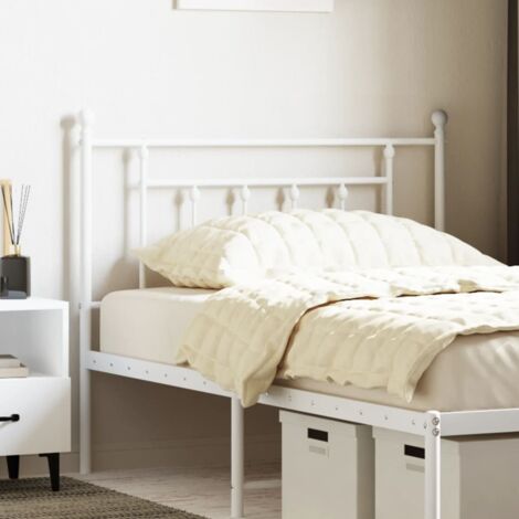 Cabecero de metal blanco 107 cm vidaXL (1/5)