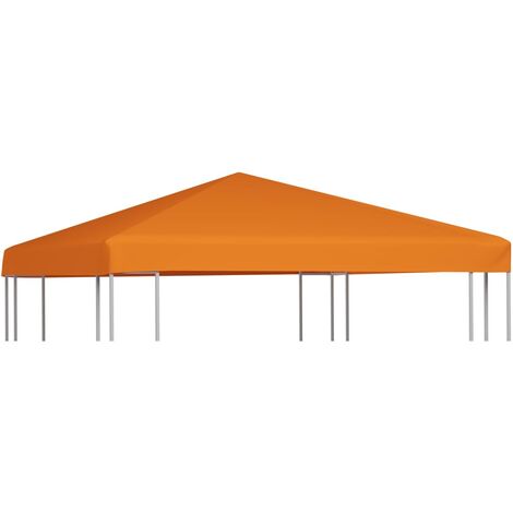 Toldo de cenador 310 g/m² 3x3 m naranja vidaXL