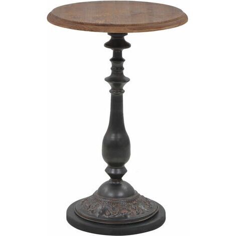 Mesa auxiliar de madera de abeto maciza marrón 40x64 cm vidaXL