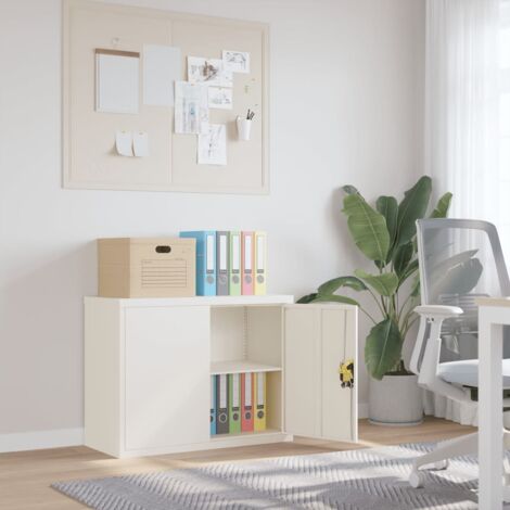 Armario archivador de acero blanco 90x40x70 cm vidaXL