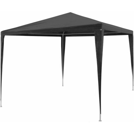 Carpa para fiestas PE gris antracita 3x3 m vidaXL