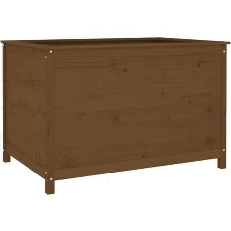 Arriate elevado jardín madera pino marrón miel 119,5x82,5x78 cm vidaXL (1/5)