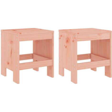 Taburetes de jardín 2 uds madera de abeto Douglas 40x36x45 cm vidaXL