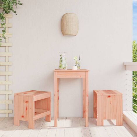 Taburetes de jardín 2 uds madera de abeto Douglas 40x36x45 cm vidaXL
