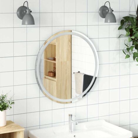 Espejo de baño LED redondo 70 cm vidaXL