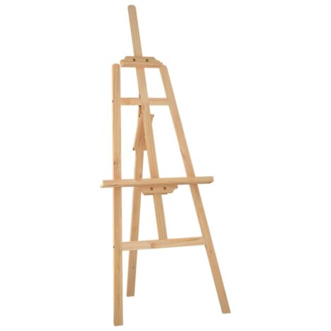 Caballete de pintura madera maciza pino 53,5x95x127 cm vidaXL