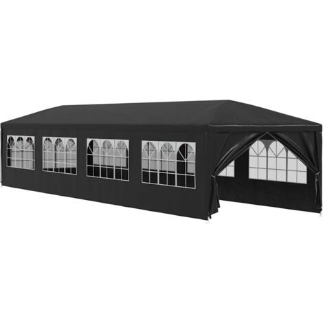 Carpa para fiestas gris antracita 3x12 m vidaXL