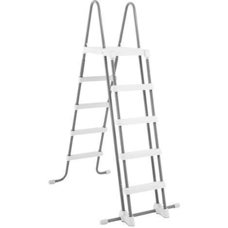 Escalera de seguridad para piscina 5 peldaños 132 cm INTEX