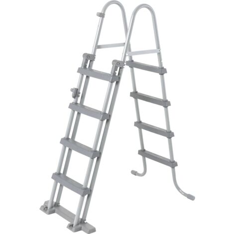 Escalera de seguridad para piscina 4 peldaños Flowclear 122 cm Bestway