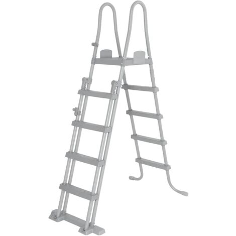Escalera de seguridad para piscina 4 peldaños Flowclear 132 cm Bestway