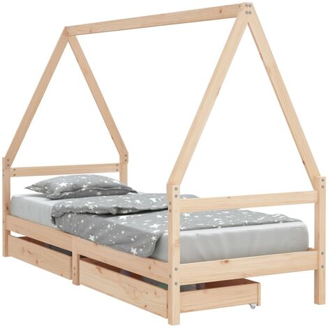 Estructura de cama para niños con cajones madera pino 80x200 cm vidaXL