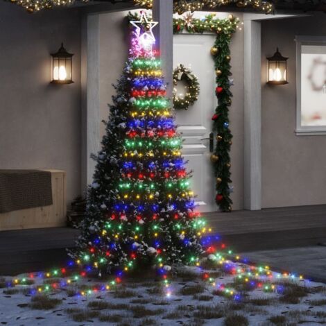 Luces para árbol de Navidad 320 LEDs de colores 375 cm vidaXL