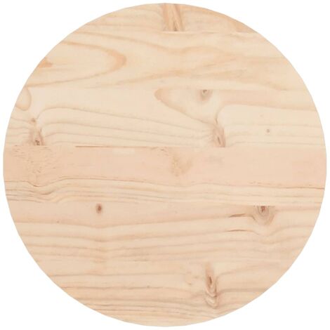 Tablero de mesa redondo madera maciza de pino Ø30x3 cm vidaXL