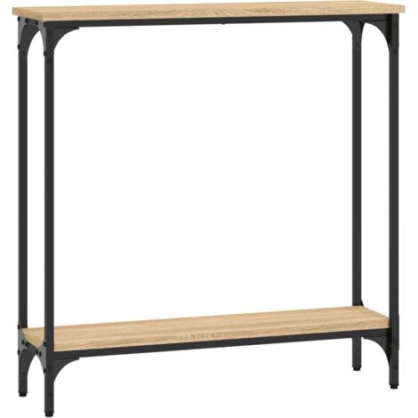 Mesa consola roble Sonoma 75x22,5x75 cm madera de ingeniería vidaXL