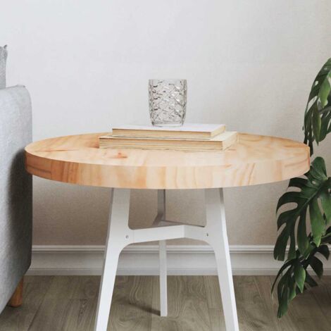 Tablero de mesa redondo madera maciza de pino Ø50x3 cm vidaXL