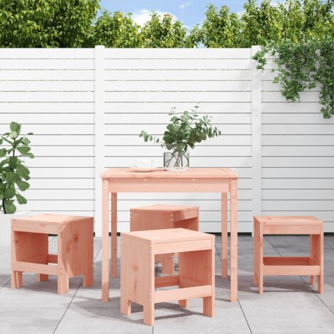 Juego de comedor para jardín 5 pzas madera maciza Douglas vidaXL (1/5)